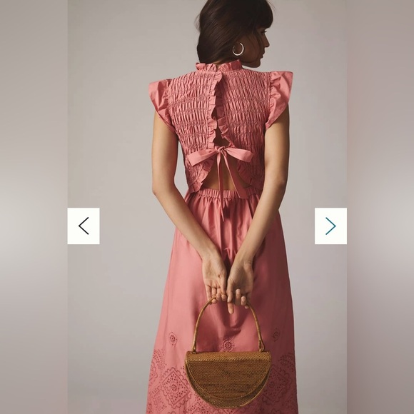 Moon River Flutter-Sleeve Dress Size M - Picture 4 of 4